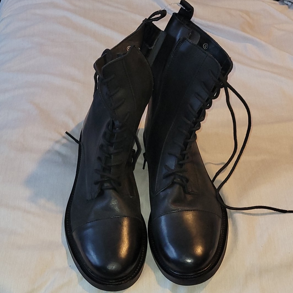 Urban Outfitter Black Lace Up Combat Boots